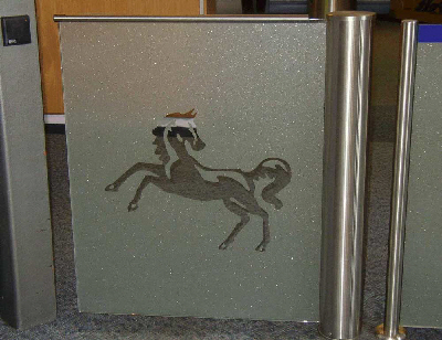 frosted glass